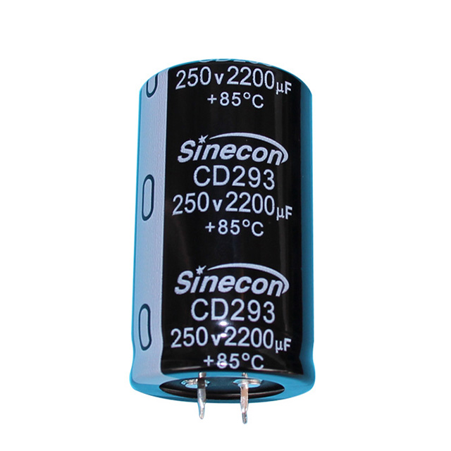 CD293 Wysokie Ripple standardowy kondensator elektrolityczny snap-in aluminiowy